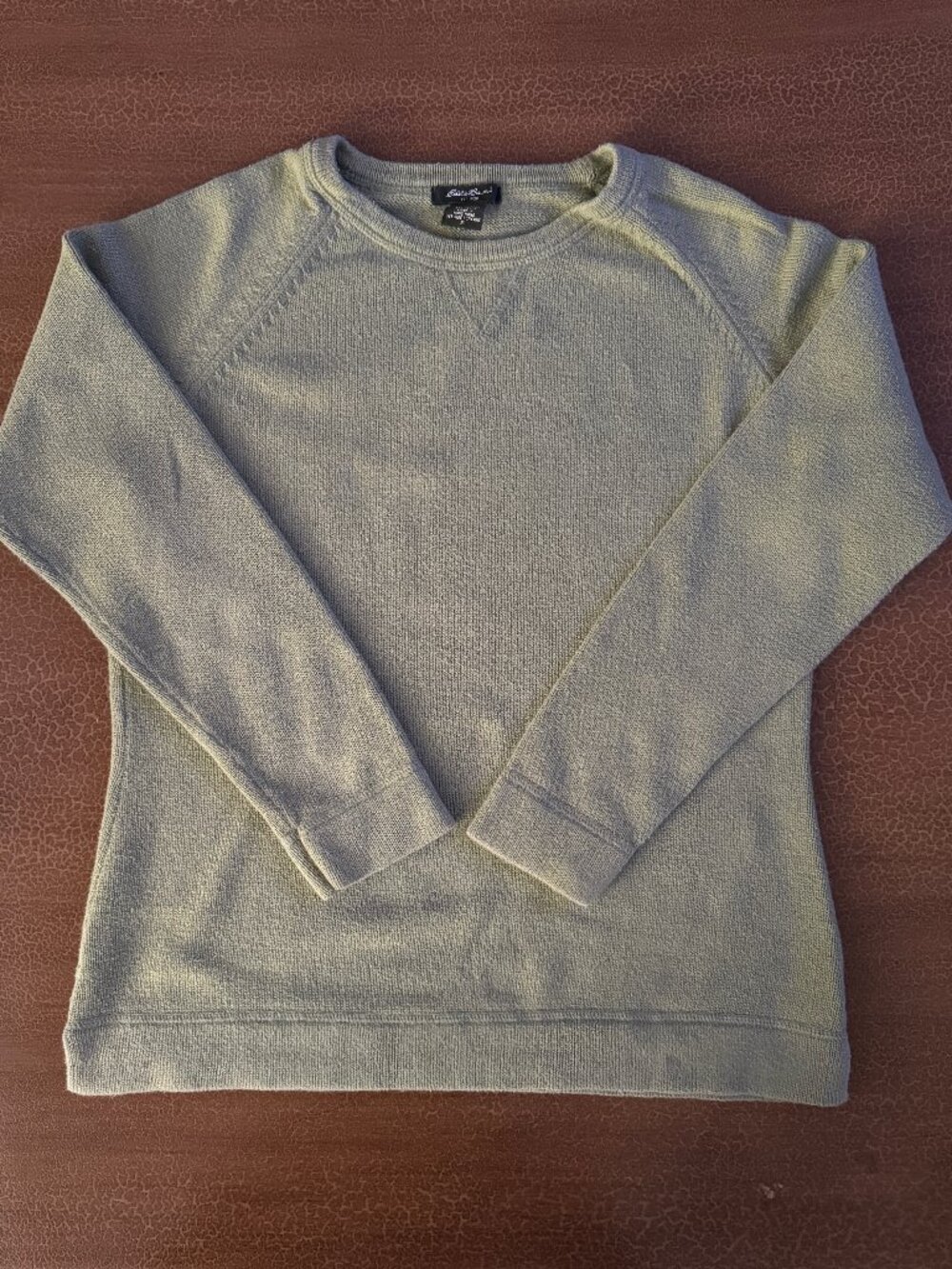 Eddie Bauer Light Green Sweater - Size Small